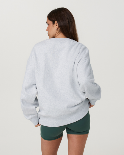 Restore Oversized Crew | Pale Grey Heather