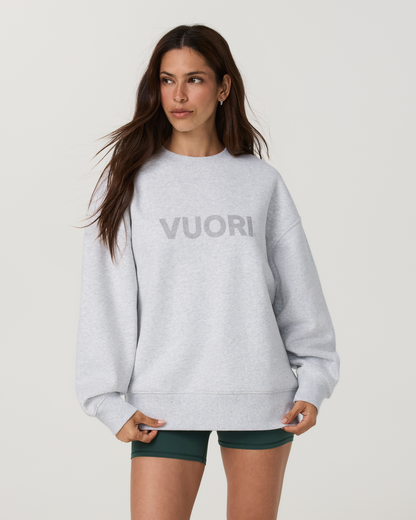 Restore Oversized Crew | Pale Grey Heather