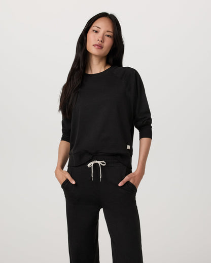 Long Sleeve Halo Crew | Black Heather