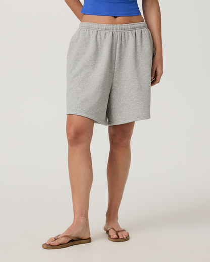 Sedona Retro Boyfriend Short | Light Heather Grey