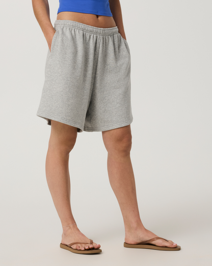 Sedona Retro Boyfriend Short | Light Heather Grey