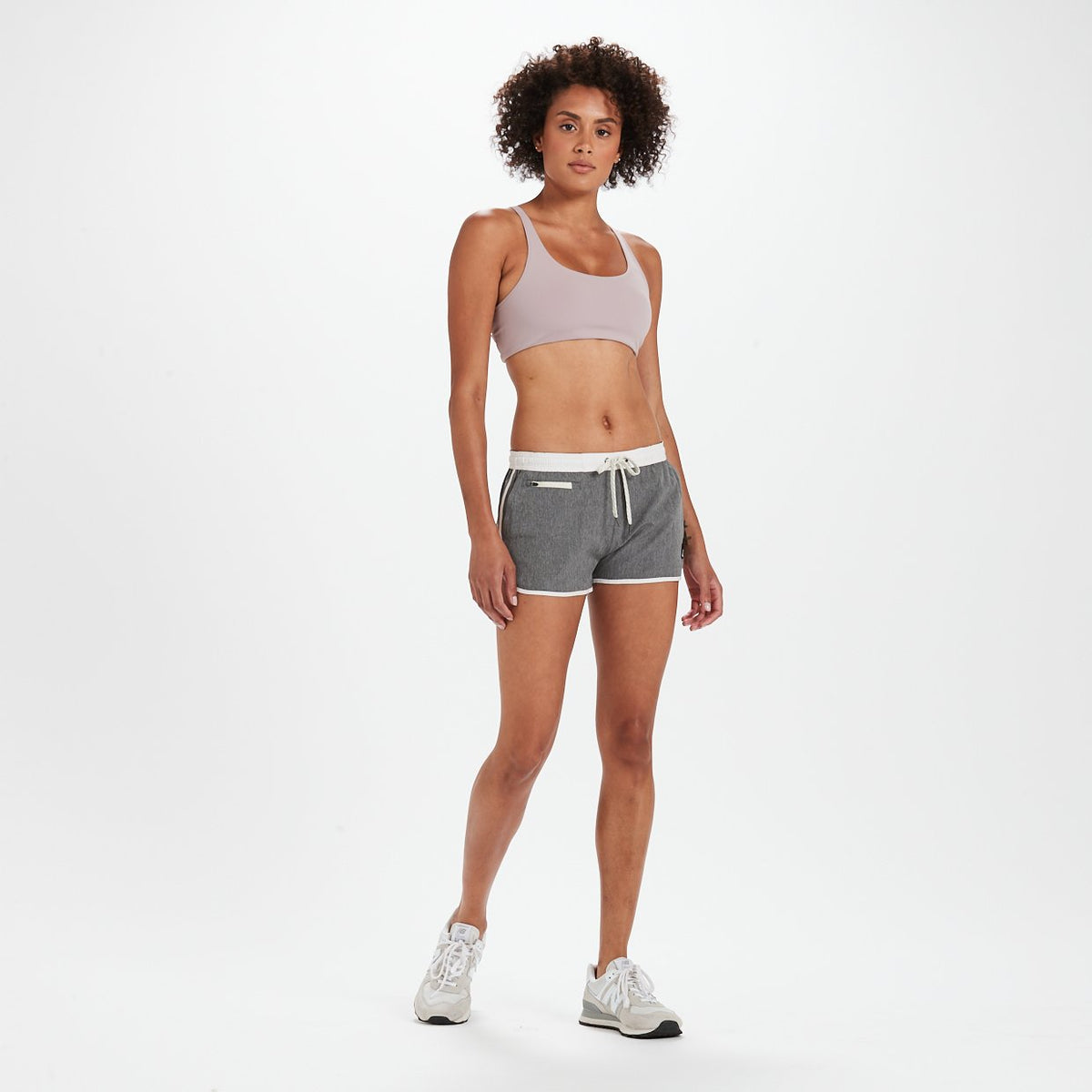 Tavi Short | Grey Linen Texture