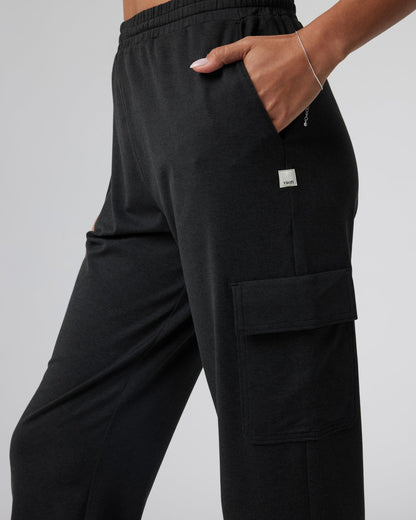 Boyfriend Cargo Sweatpant | Black Heather