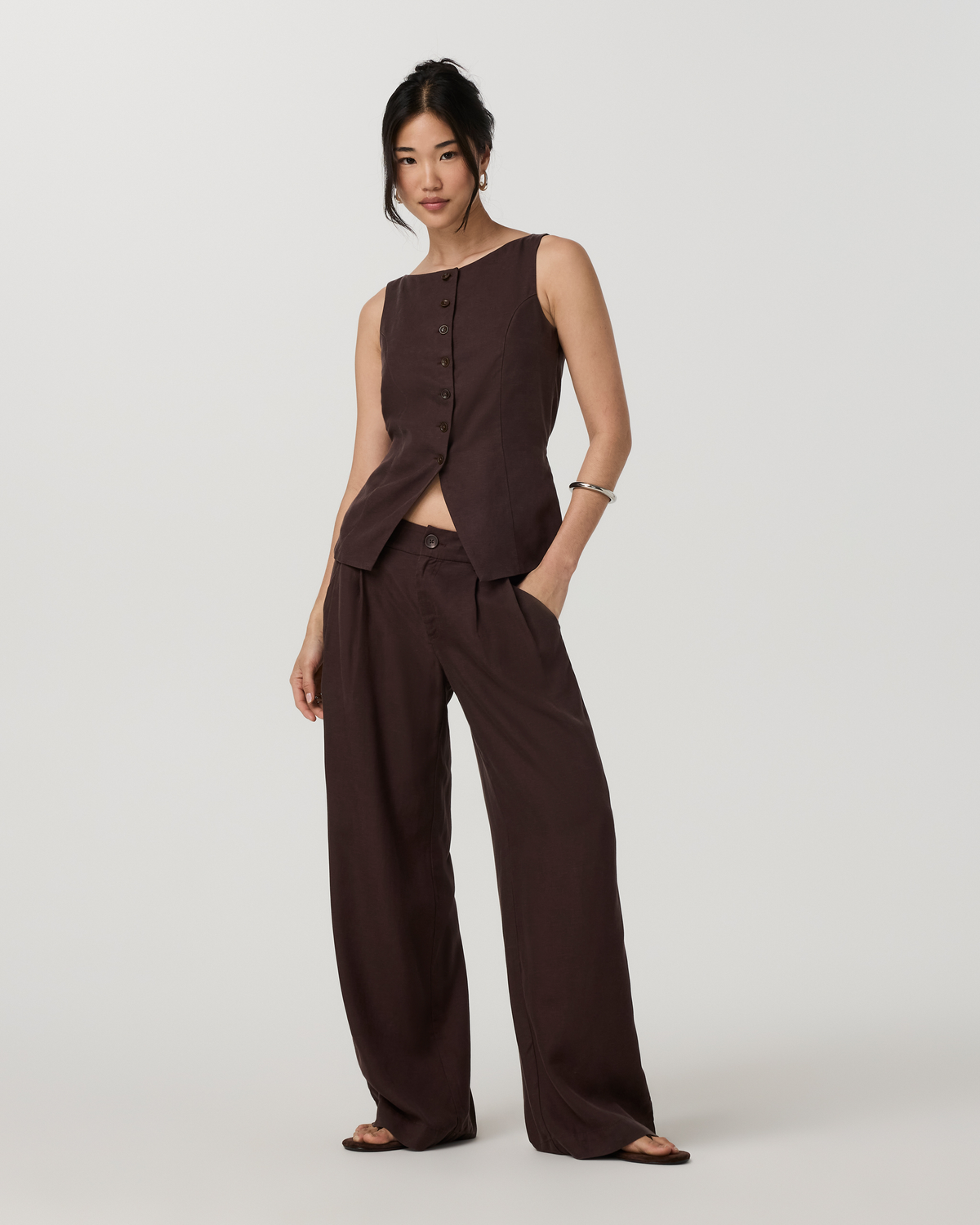 Trestles Twill Wideleg | French Roast