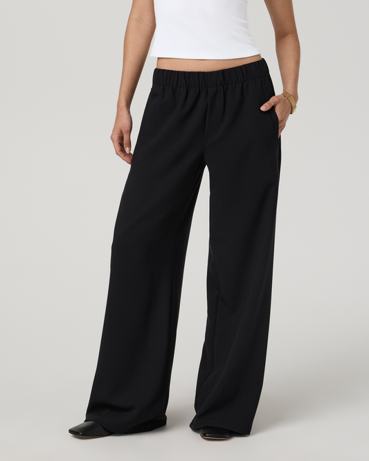 Sander Elastic Waist Trouser | Black