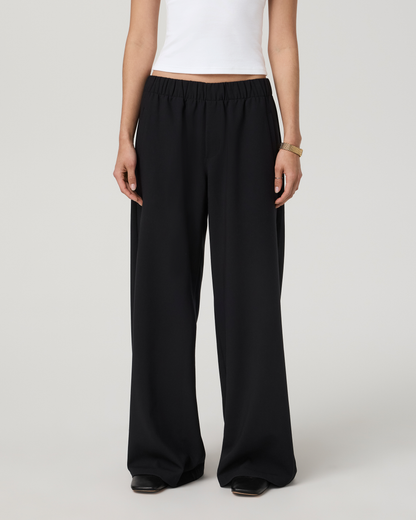 Sander Elastic Waist Trouser - Short | Black