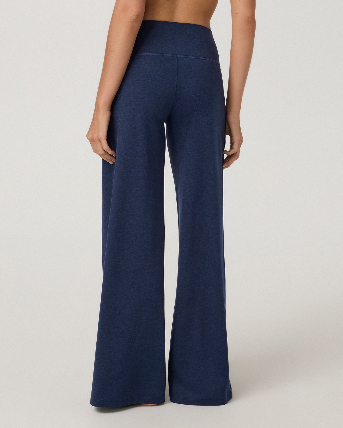Halo Easy Wideleg Pant - Long | Blue Coast Heather