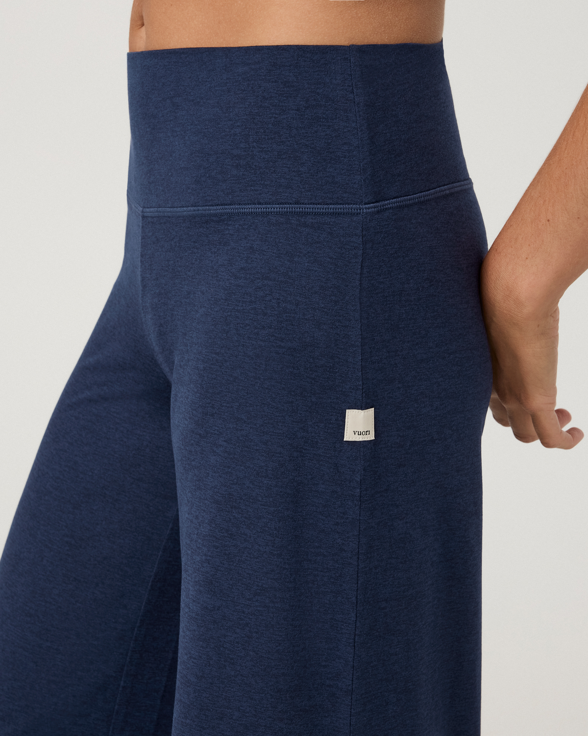 Halo Easy Wideleg Pant - Long | Blue Coast Heather