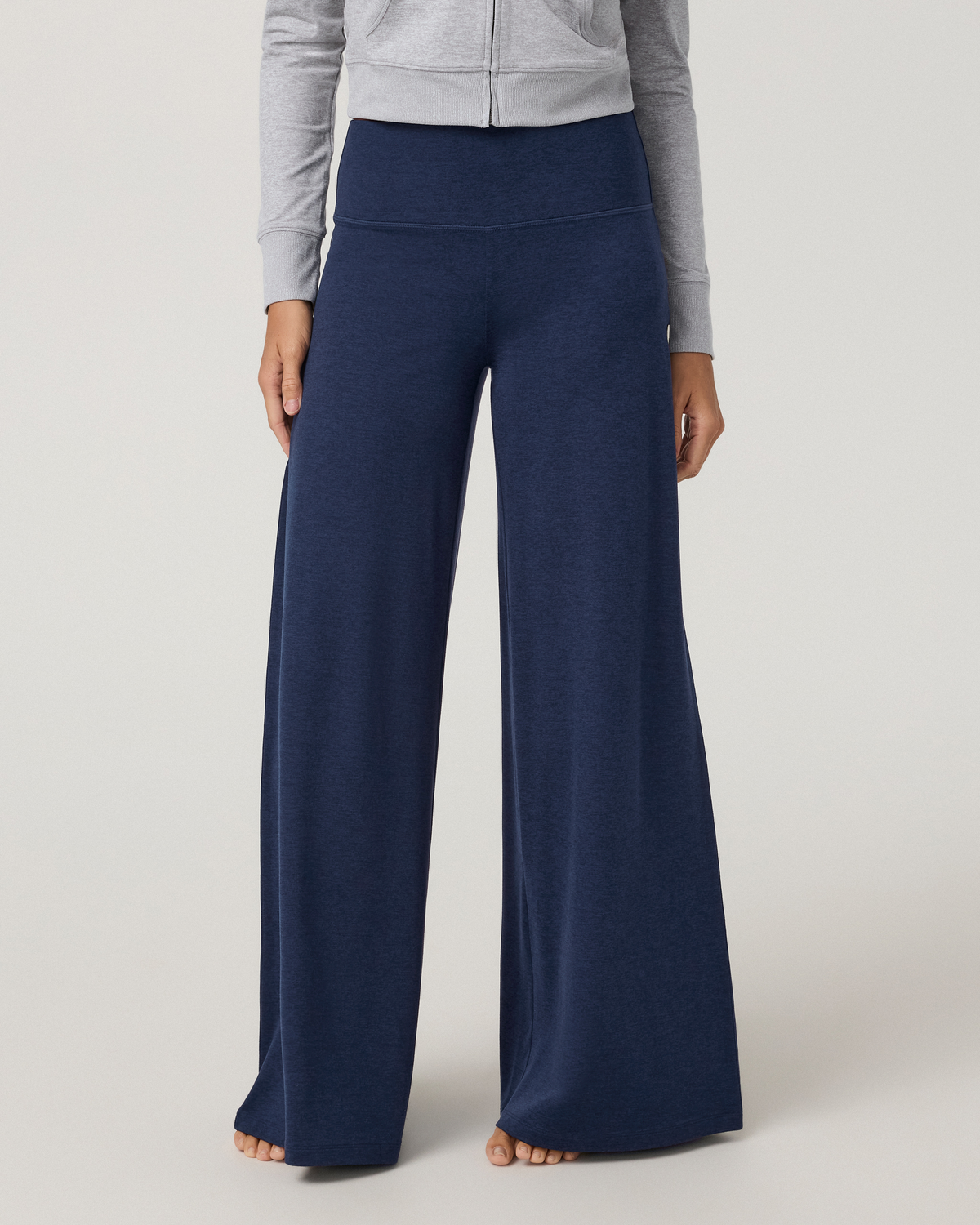Halo Easy Wideleg Pant - Short | Blue Coast Heather