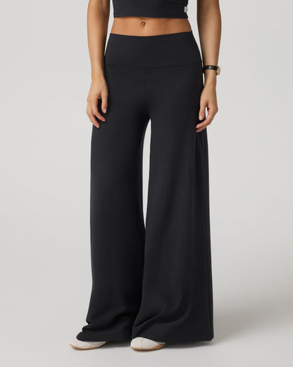 Halo Easy Wideleg Pant | Solid Black