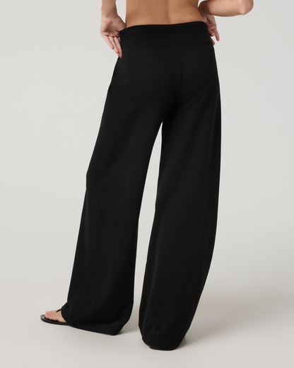 Sedona Midrise Wideleg Sweatpant - Long | Black