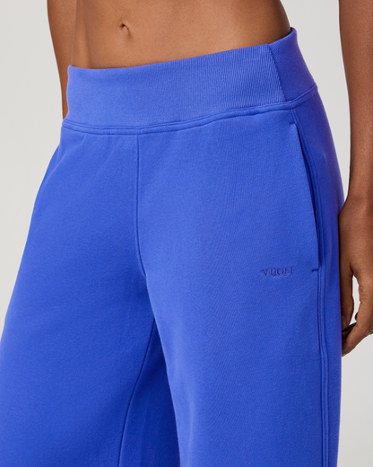 Sedona Midrise Wideleg Sweatpant - Short | Electric Blue