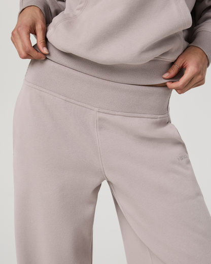 Sedona Midrise Wideleg Sweatpant | Soft Pewter