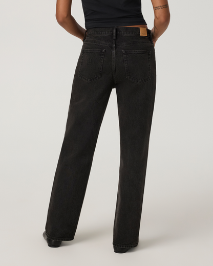 Women's Vuori Vintage Straight Leg Jean 30" | Black Wash Denim