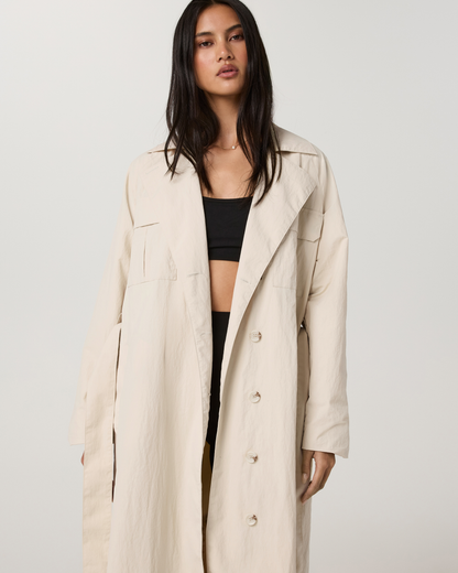 Rhodes Trench Coat | Bone