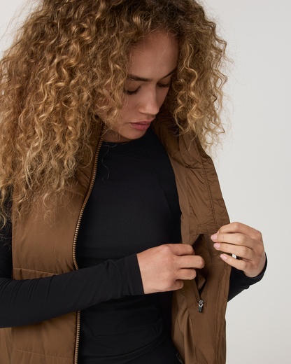 Canyon Insulated Sporty Vest | Bourbon