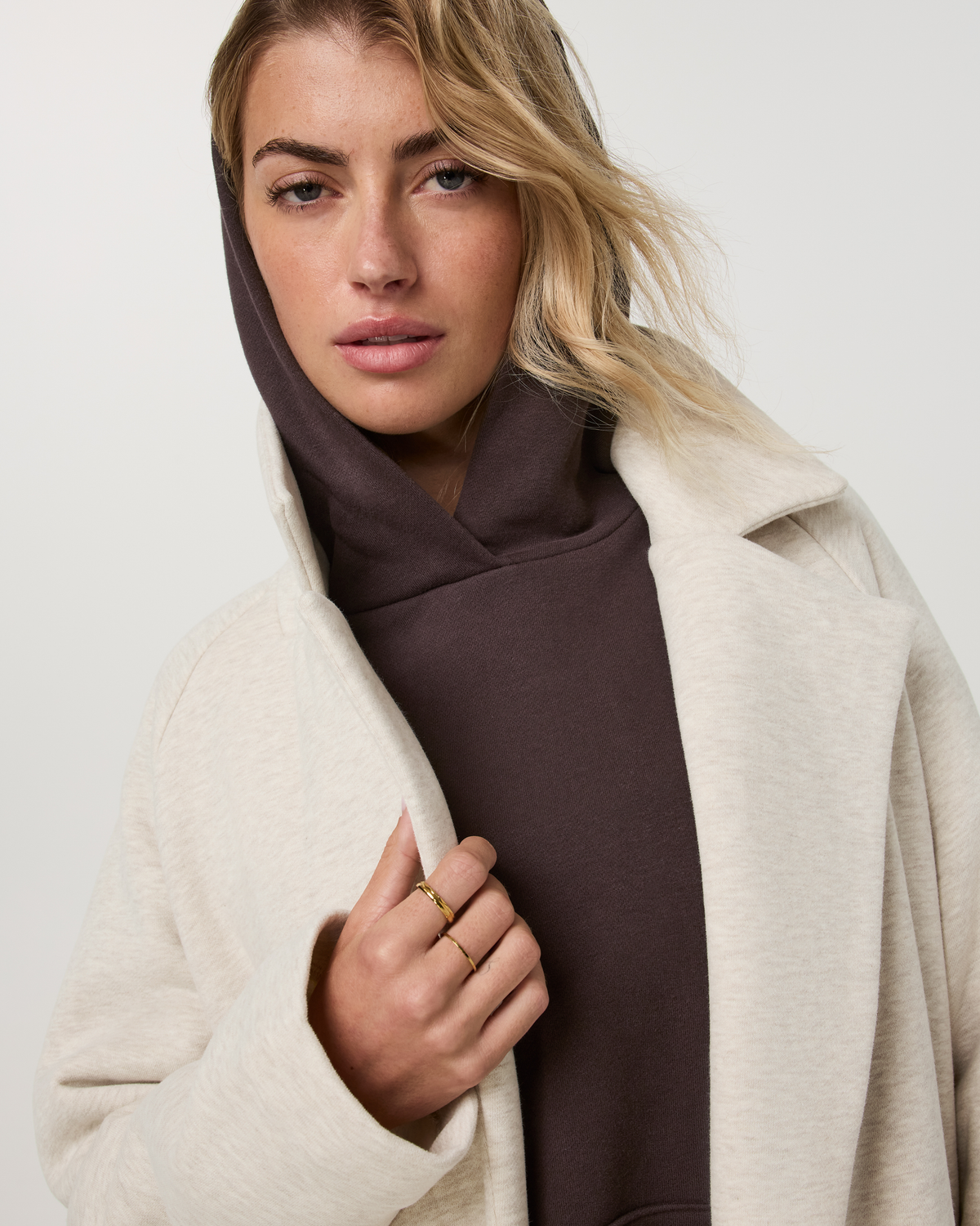 Restore Trench Coat | Bone Heather